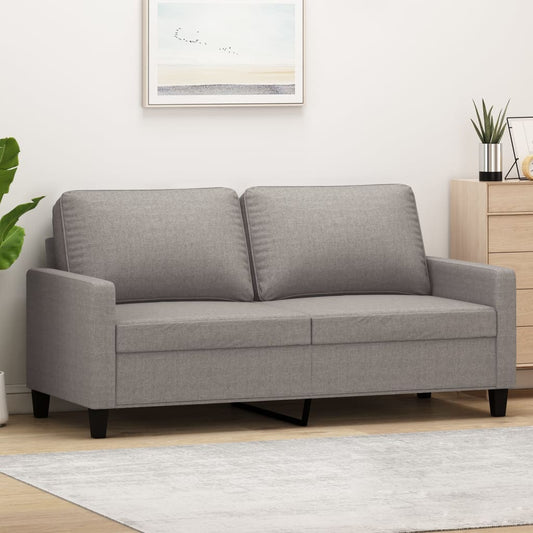 2-personers sofa taupe 140 cm stof