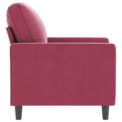 Sessel Weinrot 60 cm Samt