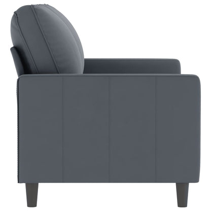 2-personers sofa mørkegrå 120 cm fløjl