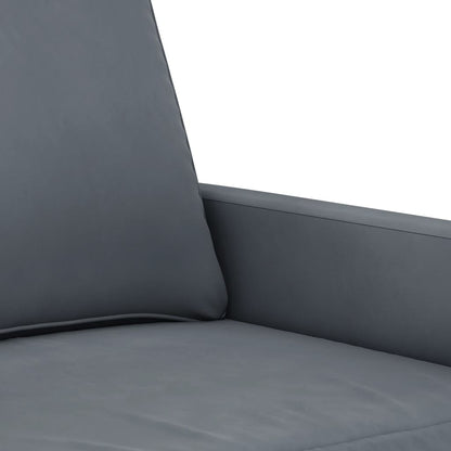 2-personers sofa mørkegrå 120 cm fløjl