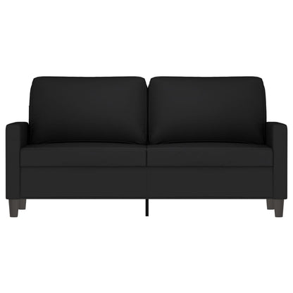 2-personers sofa sort 140 cm fløjl