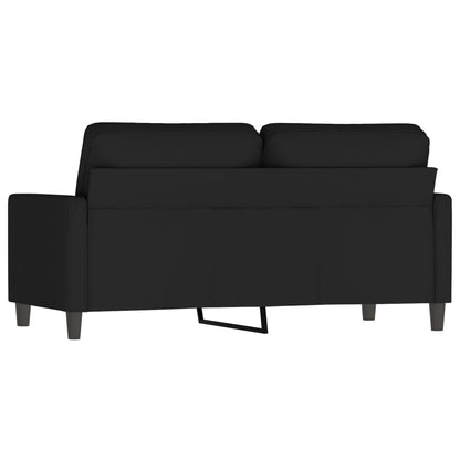 2-personers sofa sort 140 cm fløjl