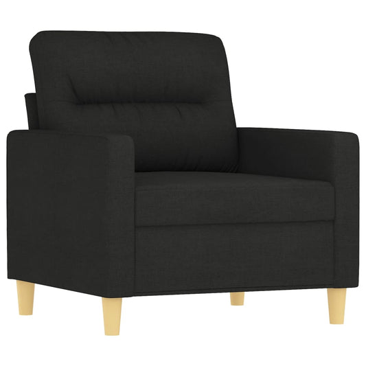 Sofa Lænestol Sort 60 cm Stof