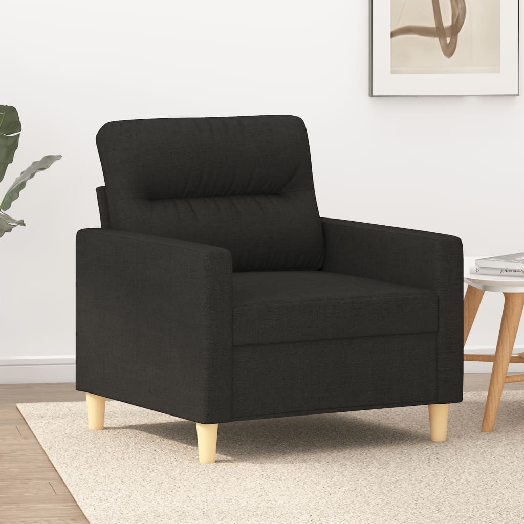 Sofa Lænestol Sort 60 cm Stof