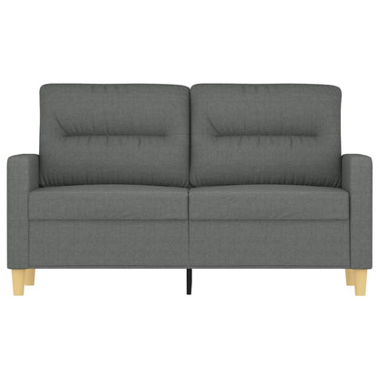 2-personers sofa mørkegrå 120 cm stof
