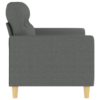 2-personers sofa mørkegrå 120 cm stof