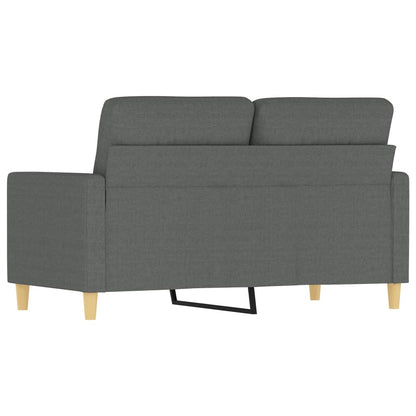 2-personers sofa mørkegrå 120 cm stof