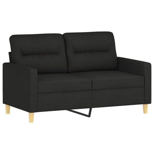 2-personers sofa sort 120 cm stof