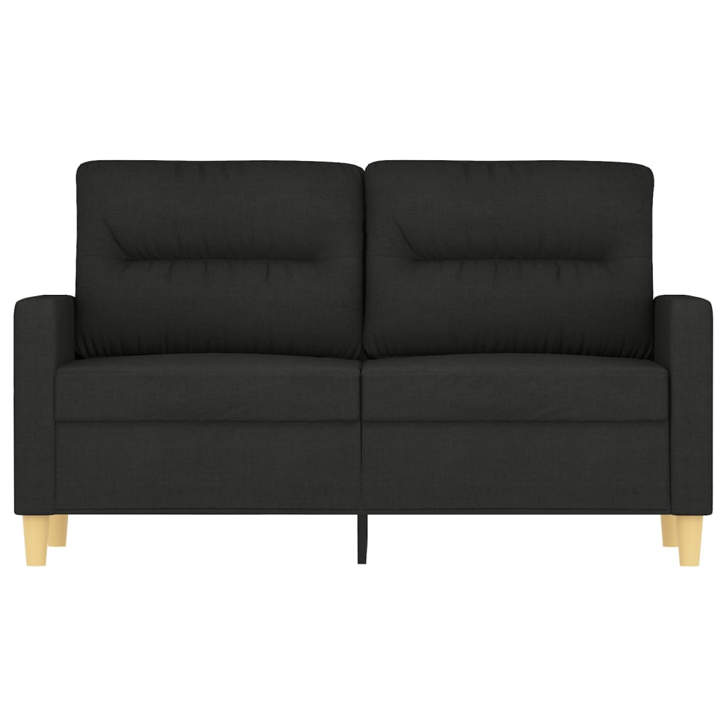 2-personers sofa sort 120 cm stof