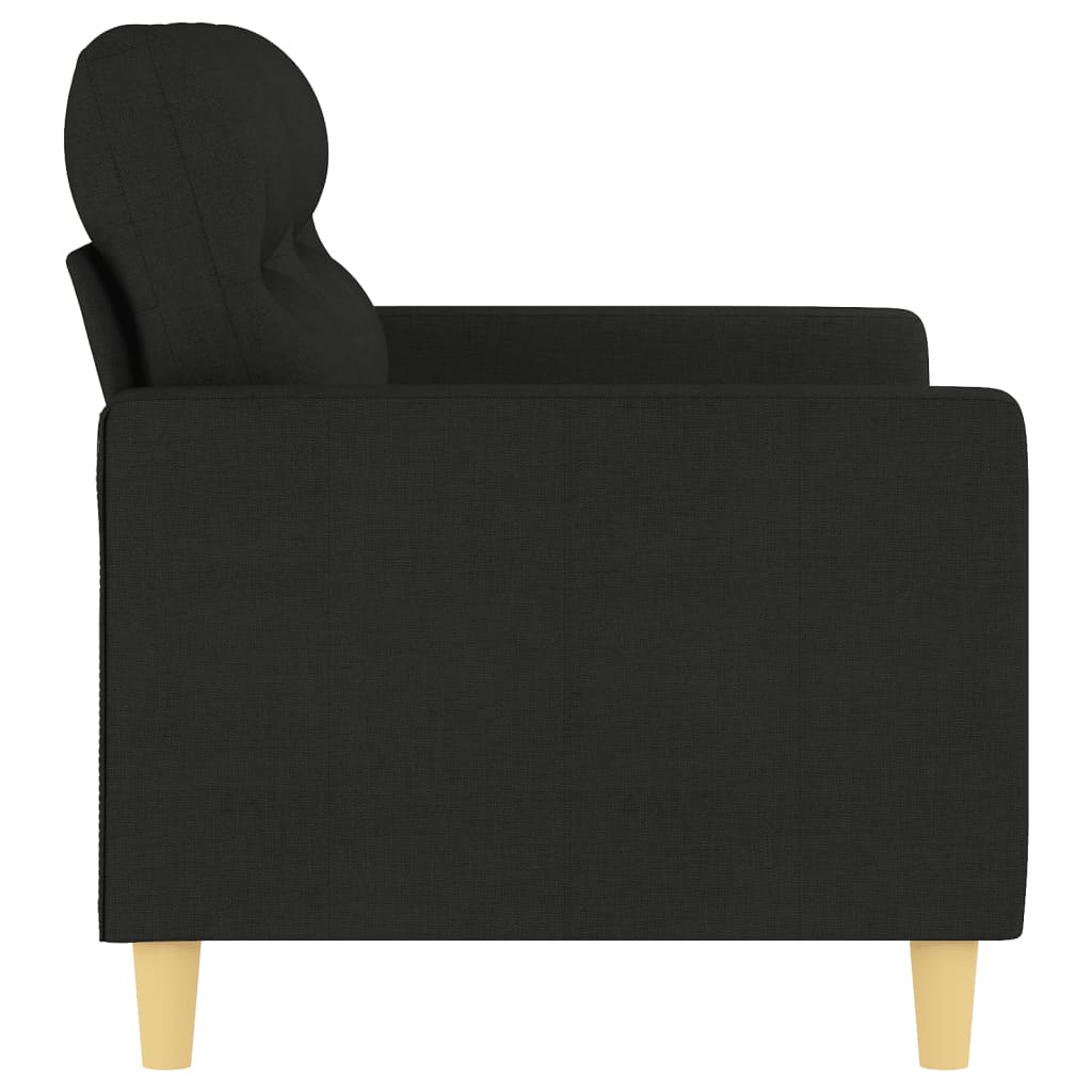 2-personers sofa sort 120 cm stof