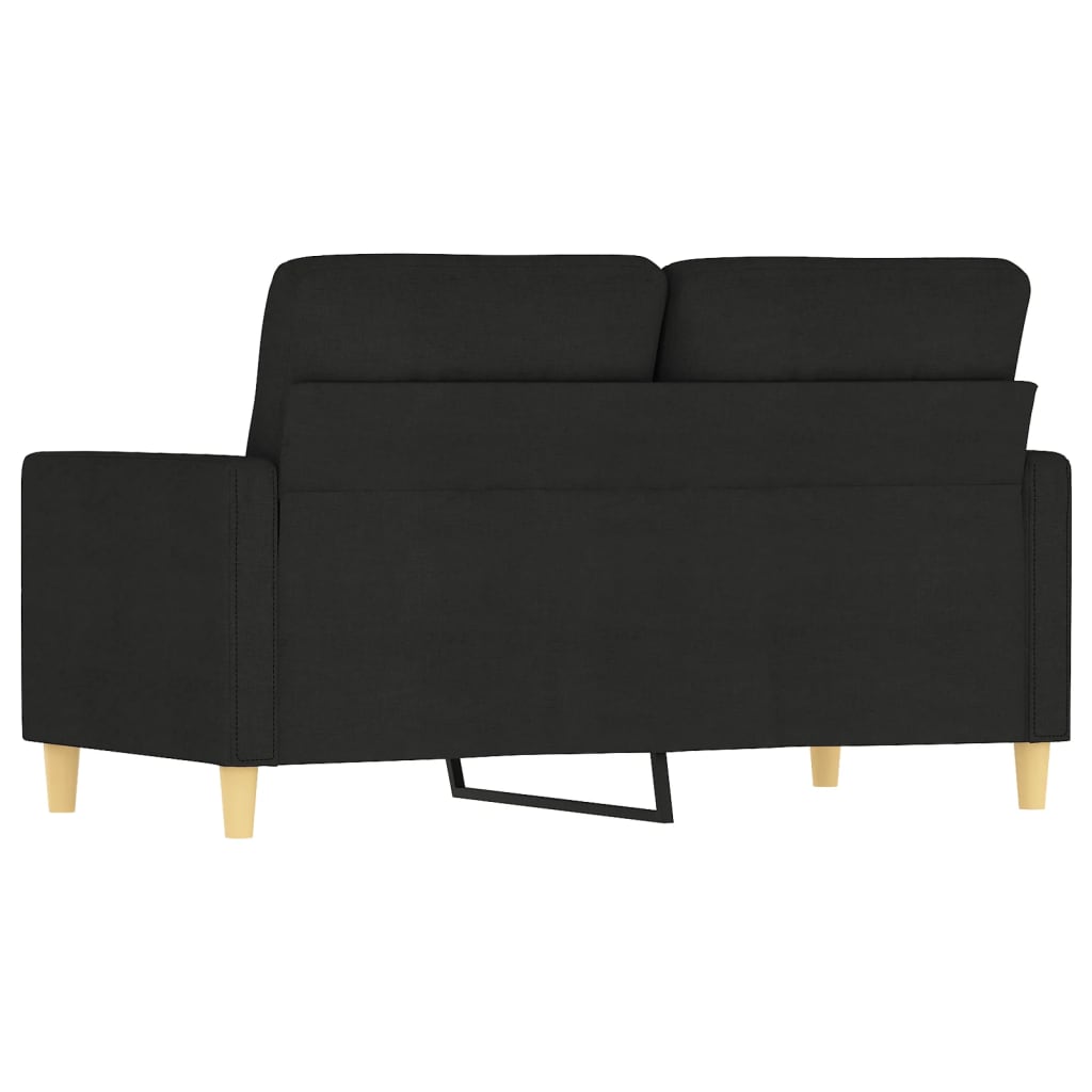 2-personers sofa sort 120 cm stof