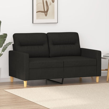 2-personers sofa sort 120 cm stof
