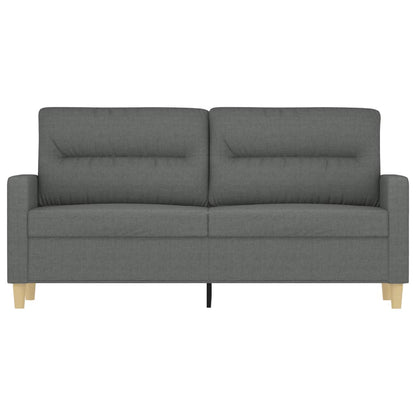2-personers sofa mørkegrå 140 cm stof