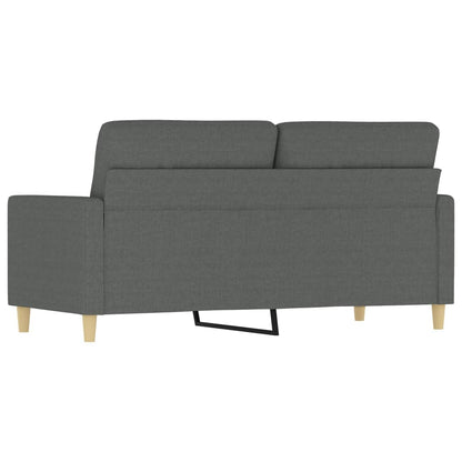 2-personers sofa mørkegrå 140 cm stof