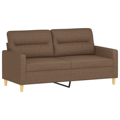 2-personers sofa brun 140 cm stof