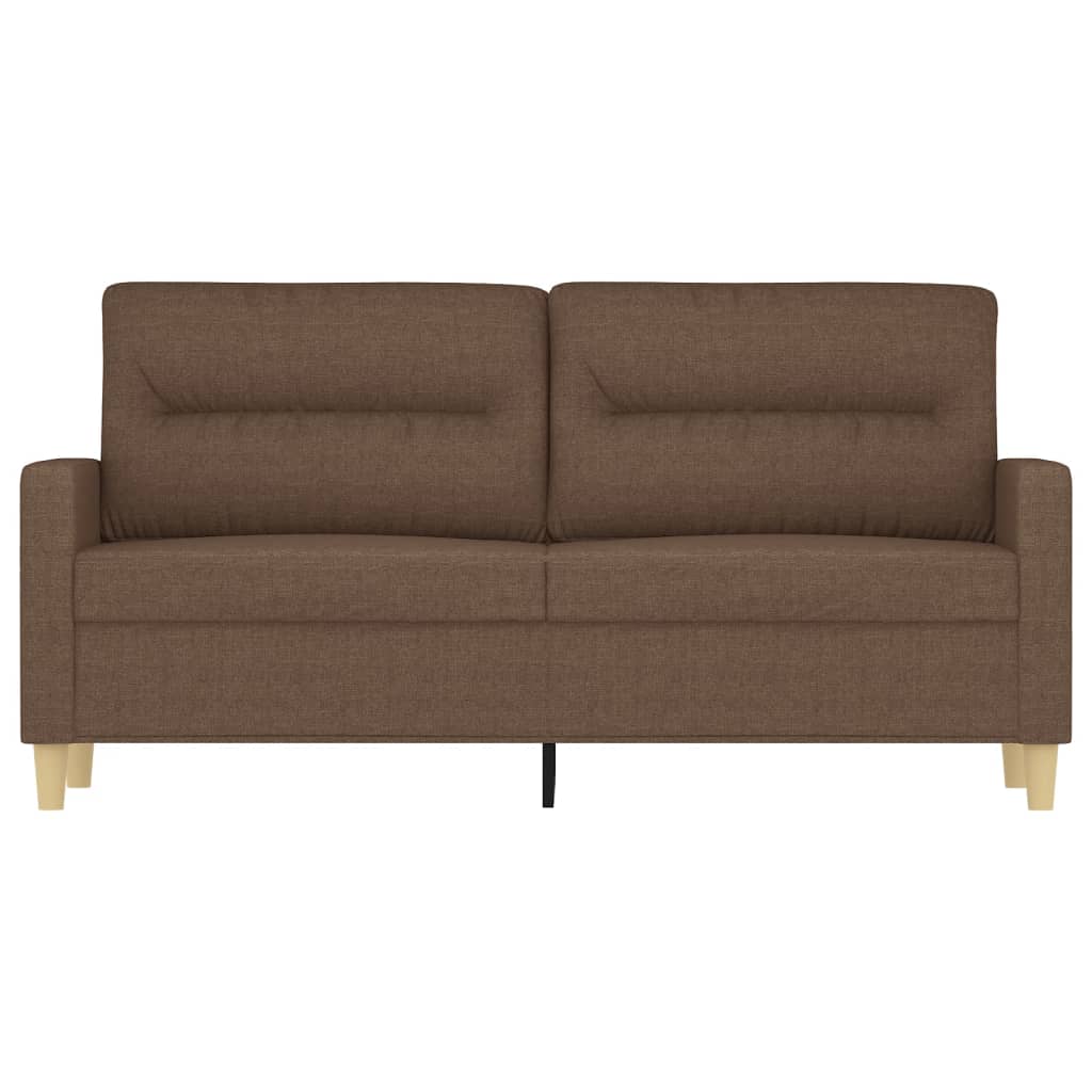 2-personers sofa brun 140 cm stof