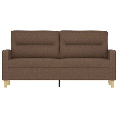 2-personers sofa brun 140 cm stof
