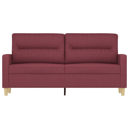 2-personers sofa vinrød 140 cm stof