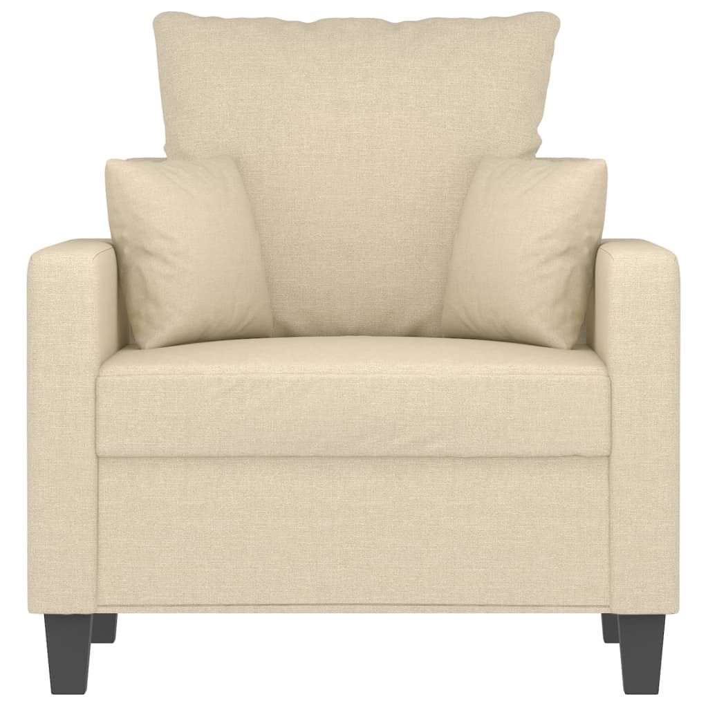 Sessel Creme 60 cm Stoff