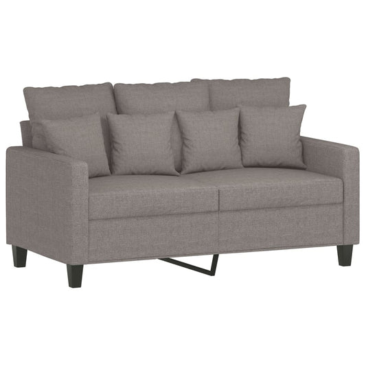 2-personers sofa taupe 120 cm stof