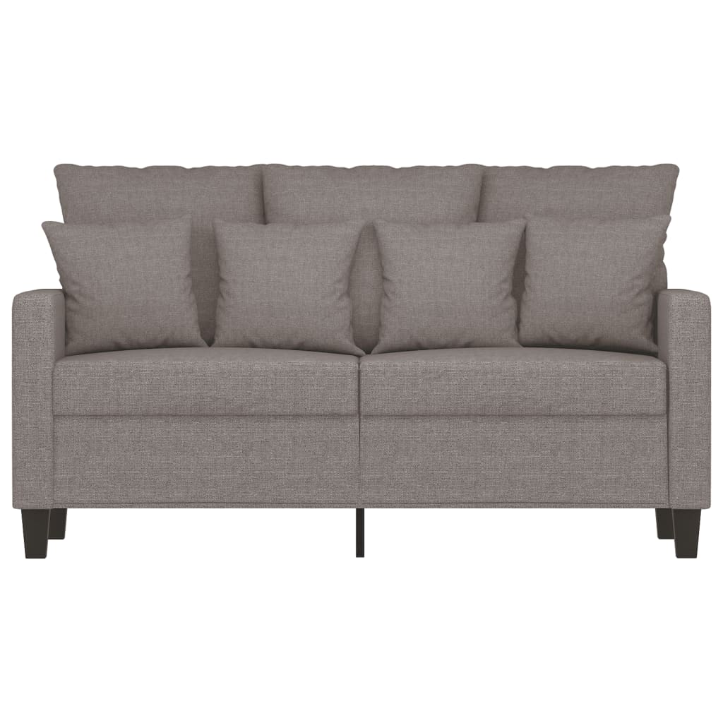 2-personers sofa taupe 120 cm stof