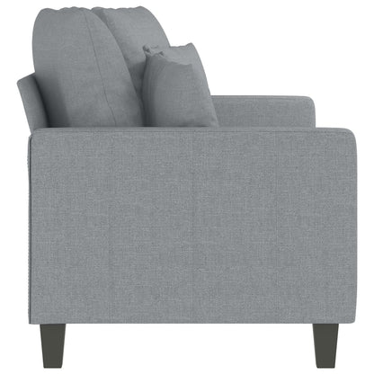 2-personers sofa lysegrå 140 cm stof