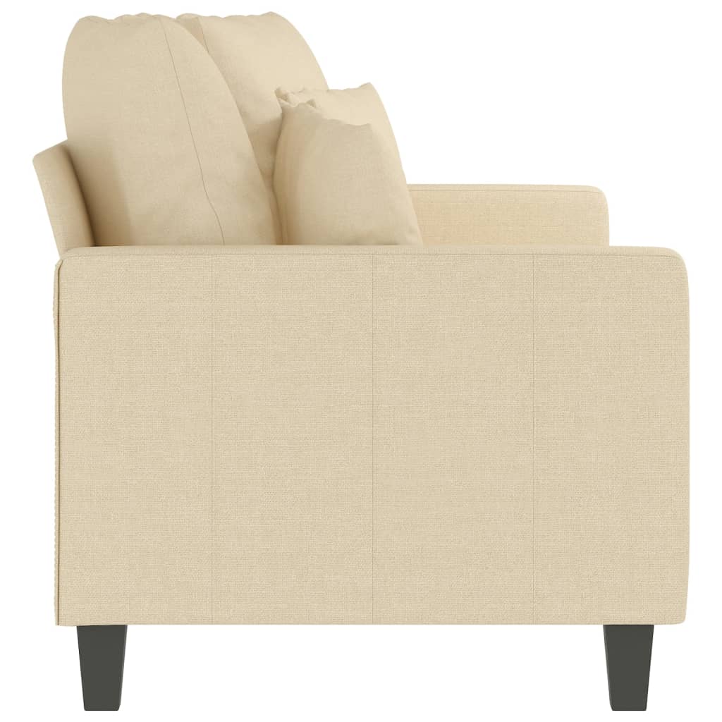 2-personers sofa creme 140 cm stof