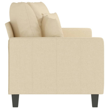 2-personers sofa creme 140 cm stof