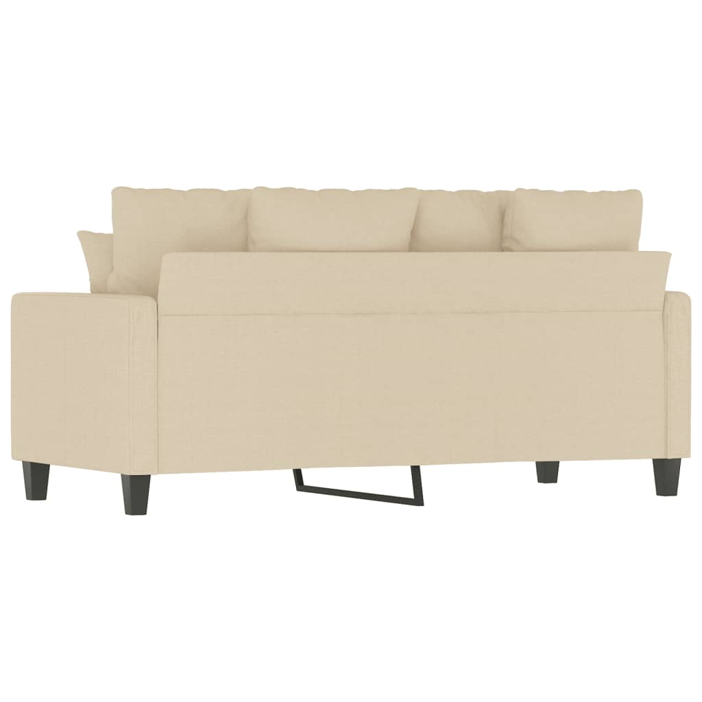 2-personers sofa creme 140 cm stof