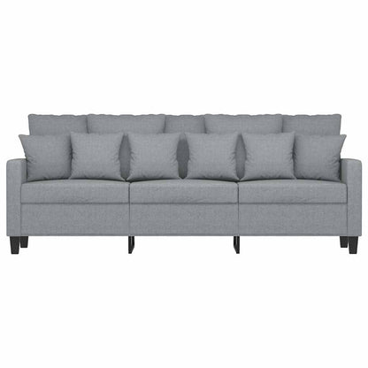 3-Sitzer-Sofa Hellgrau 180 cm Stoff