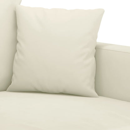 2-personers sofa creme 140 cm fløjl