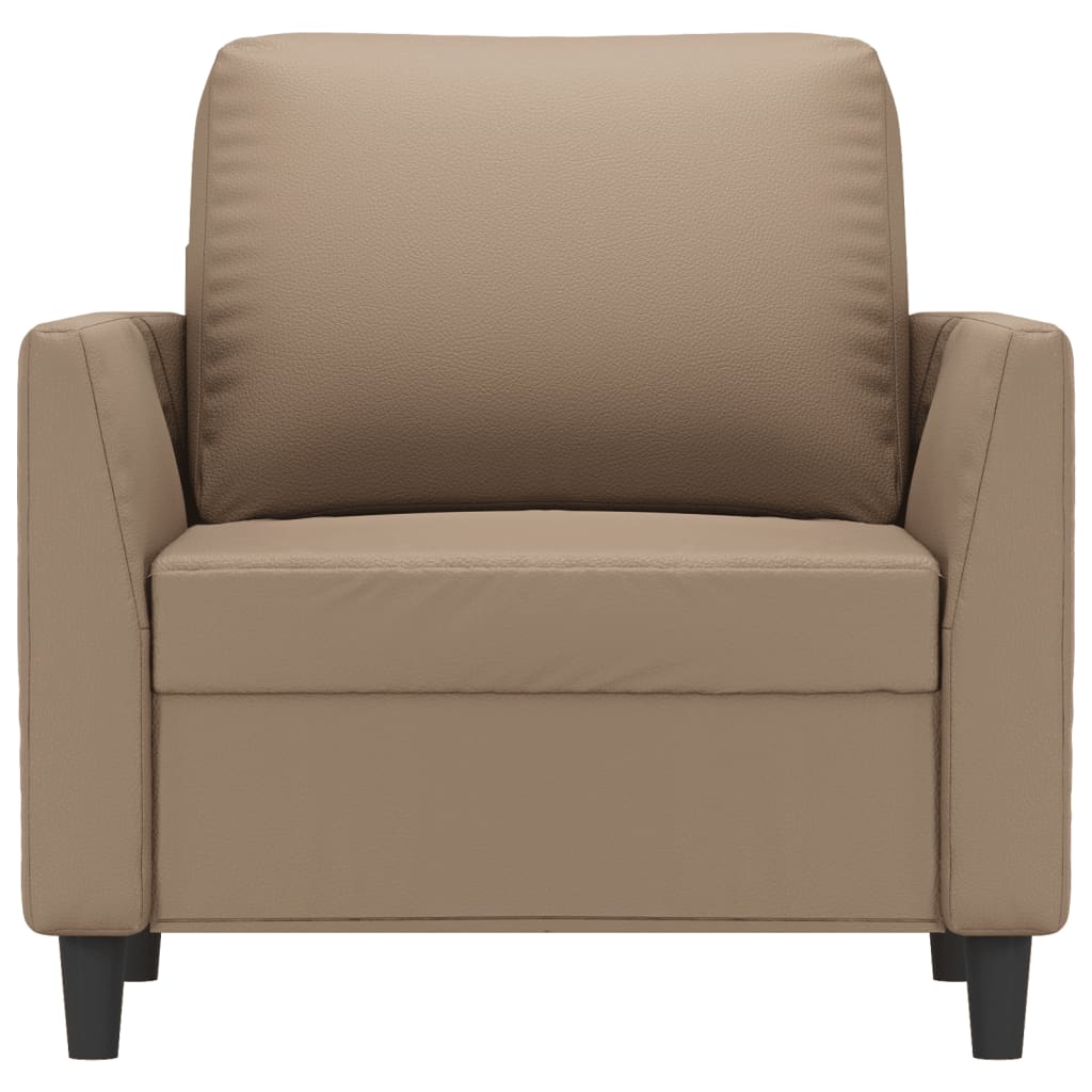 Sessel Cappuccino-Braun 60 cm Kunstleder