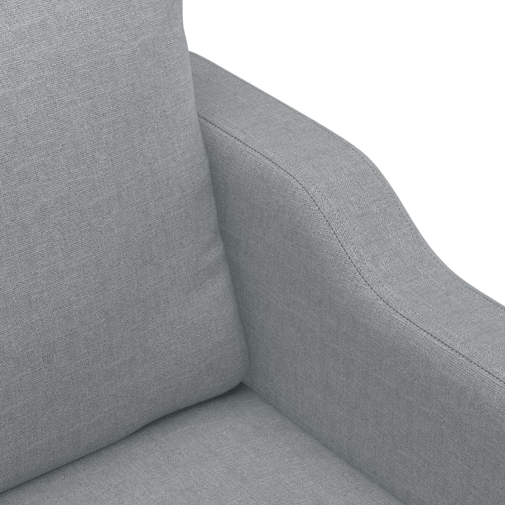 Sessel Hellgrau 60 cm Stoff
