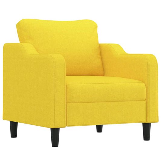 Lænestol Lysegul 60 cm Stof