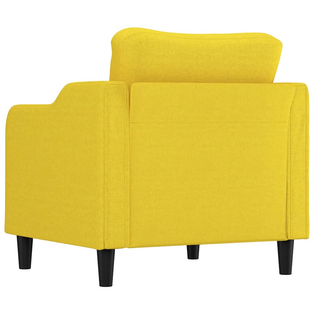 Lænestol Lysegul 60 cm Stof
