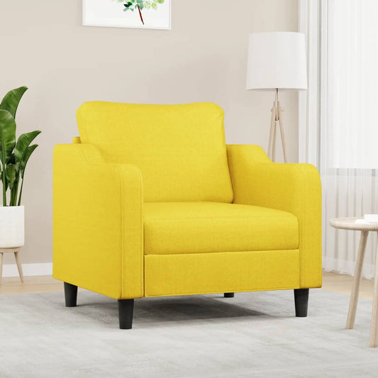 Lænestol Lysegul 60 cm Stof