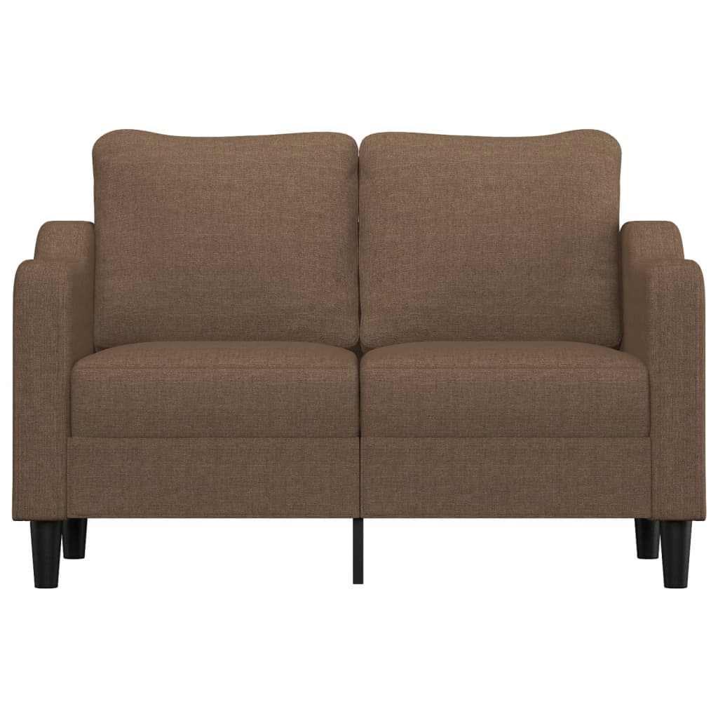 2-personers sofa brun 120 cm stof