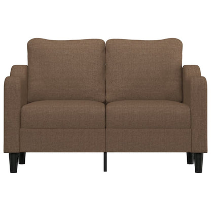 2-personers sofa brun 120 cm stof