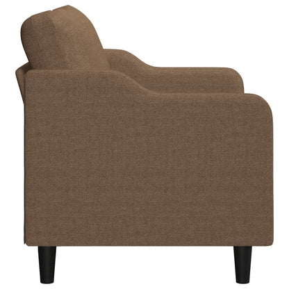 2-personers sofa brun 120 cm stof