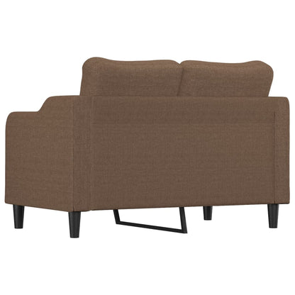 2-personers sofa brun 120 cm stof