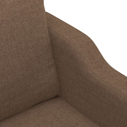 2-personers sofa brun 120 cm stof