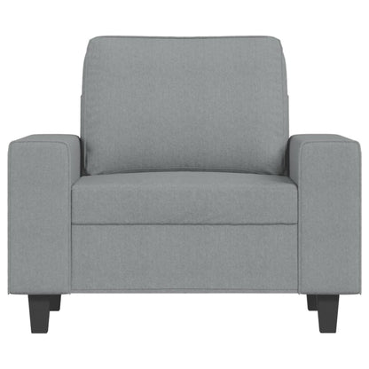 Sessel Hellgrau 60 cm Stoff
