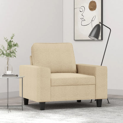 Sessel Creme 60 cm Stoff