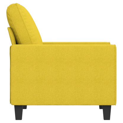 Lænestol Lysegul 60 cm Stof