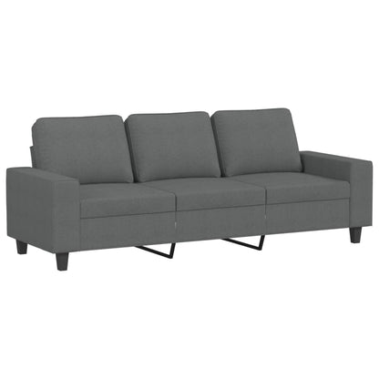 3-personers sofa mørkegrå 180 cm stof