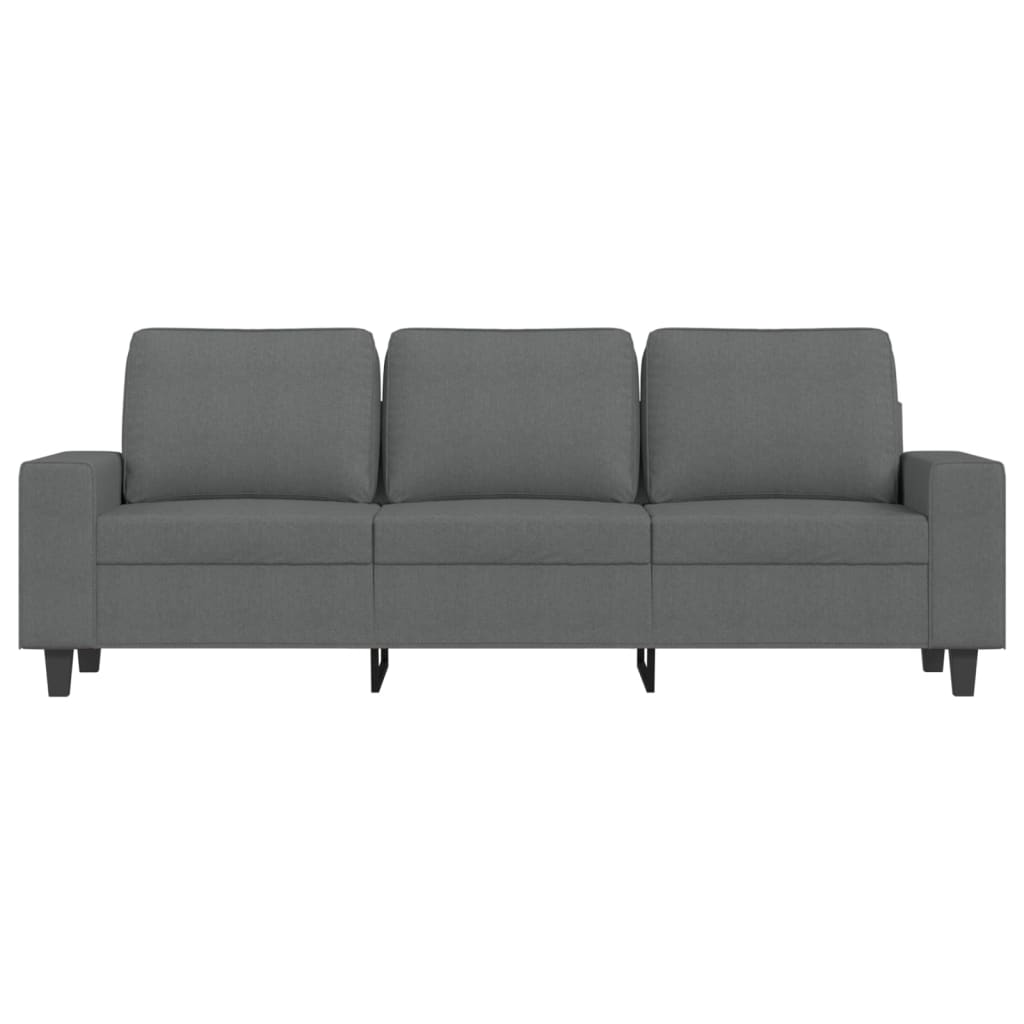 3-personers sofa mørkegrå 180 cm stof