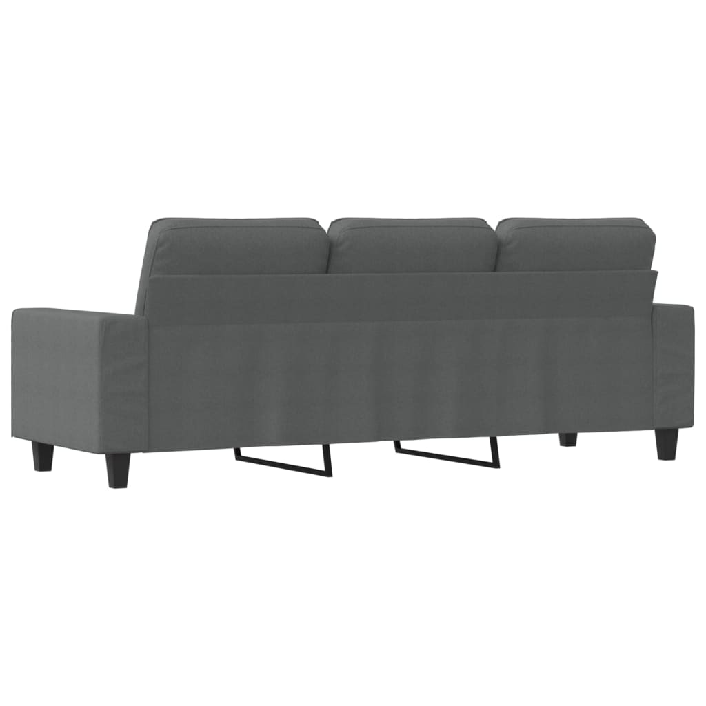 3-personers sofa mørkegrå 180 cm stof