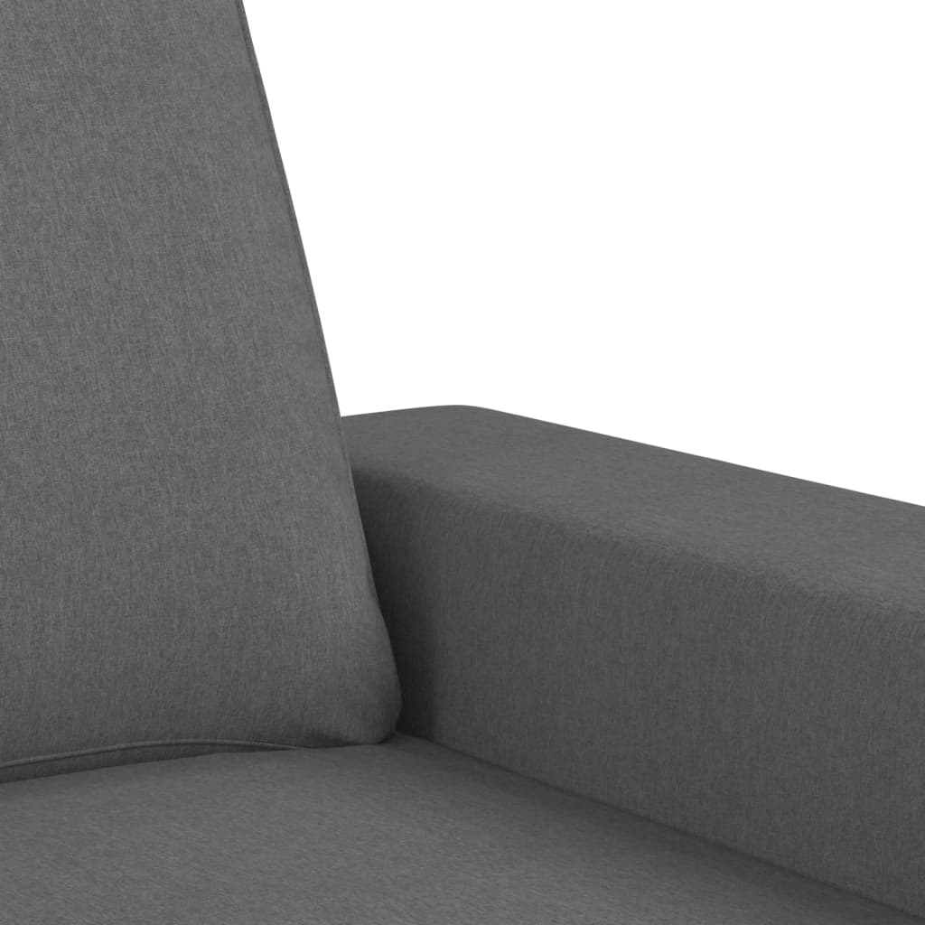 3-personers sofa mørkegrå 180 cm stof