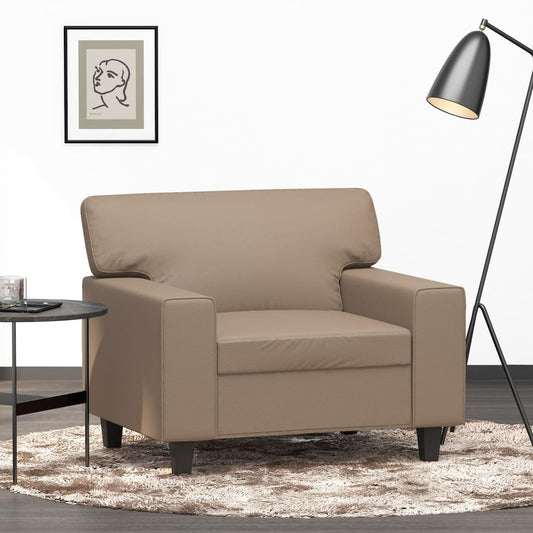 Lænestol Cappuccino-Brun 60 cm Kunstlæder