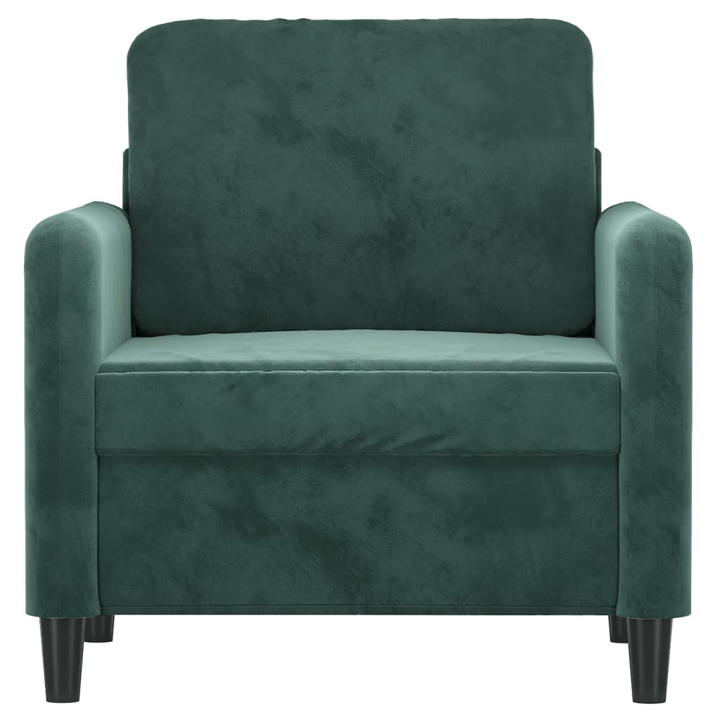 Lænestol Mørkegrøn 60 cm Velvet